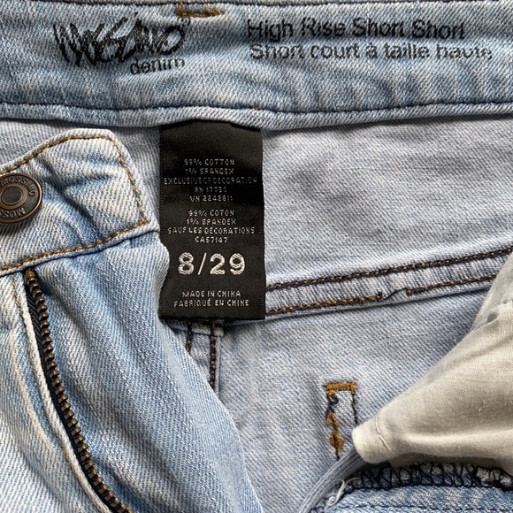 Mossimo Embroidered Denim High Rise Shorts, 8/29 - Picture 4 of 5